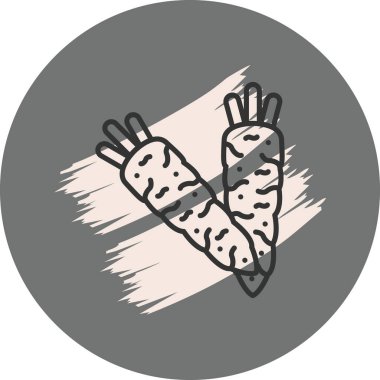 Yuvarlak Gri Arkaplanda Wasabi Simgesi 