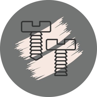 Basit dizaynlı iki vida