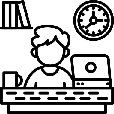 Masada laptopla çalışan kişi