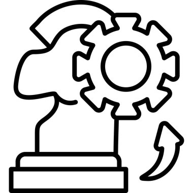 Strateji simgesi vektör illüstrasyon tasarımı