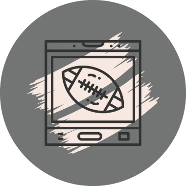 Ekranda futbolu gösteren tablet