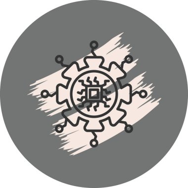 Dairesel desenli soyut tasarım