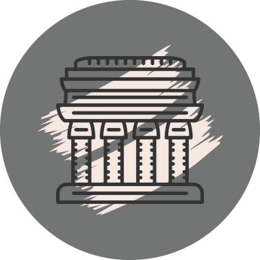 Klasik sütunun ayrıntılı illüstrasyonu