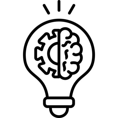 Makine Öğrenme Web simgesi vektör çizimi