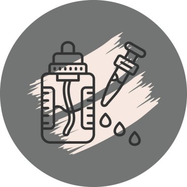 Sıvı ve pipetli damlacık şişesi