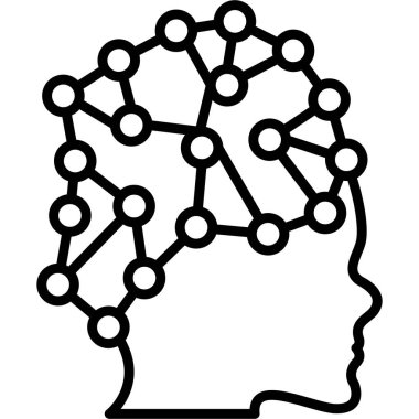 Bağlı düğümlerle soyut beyin tasarımı