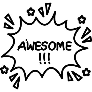 Dekoratif yıldızlı el yazısıyla harika bir metin