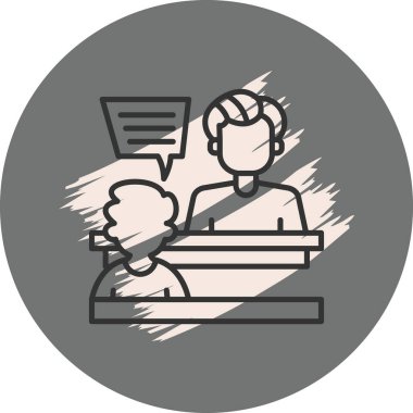 Konuşurken fikirleri tartışan iki insan.