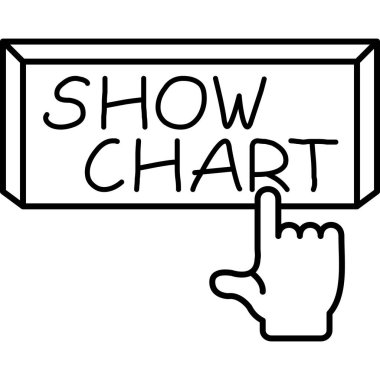 Grafik web simgesi vektör çizimini göster