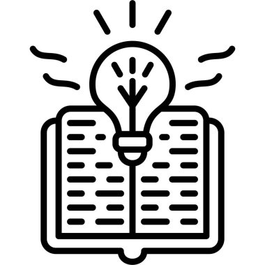 Üzerinde ampul olan kitabı aç