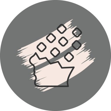 Geometrik şekilli soyut grafik tasarımı