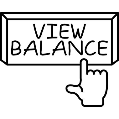 Görünüm denge düğmesine el işareti