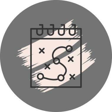 Strateji simgesi vektör illüstrasyon tasarımı