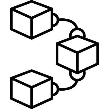 Ağ yapısını oluşturan üç bağlı küp