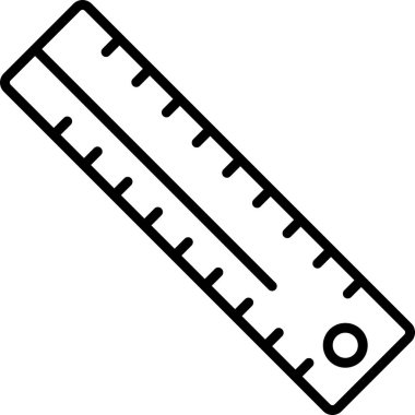 Black and white ruler lying flat