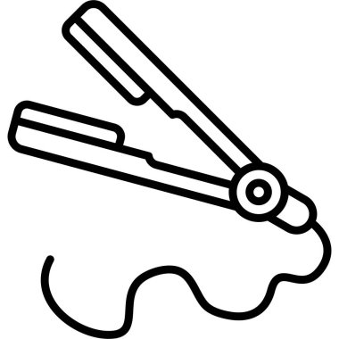 Yüzeyde saç düzleştirici ve stil kremi