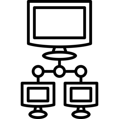 Ağ simgesi vektör illüstrasyon tasarımı