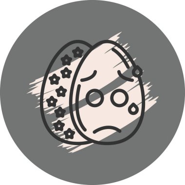 Paskalya Endişeli Ter Yumurtası Simgesi