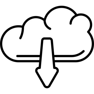 Bulut İndirme Web Simgesi, Beyaz Arkaplan Resimleri