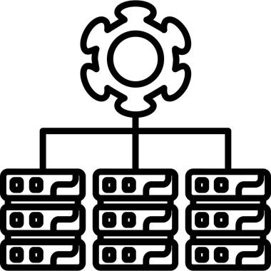  veri simgesi vektör illüstrasyon tasarımı