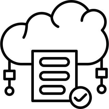 Bulut Uyum Denetim Simgesi, Beyaz Arkaplan Görüntü