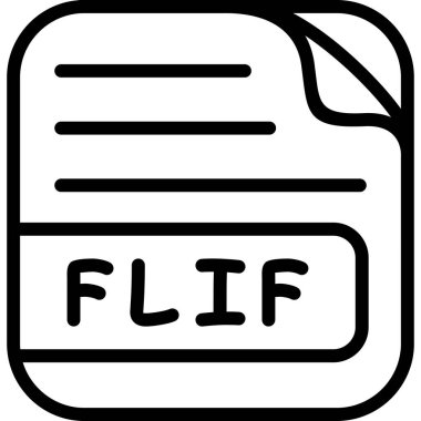 flif dosya biçimini içeren belge simgesi