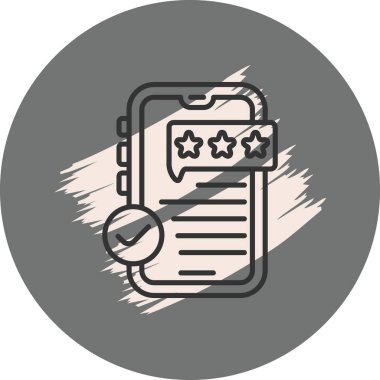 Simge vektör illüstrasyon tasarımını gözden geçir