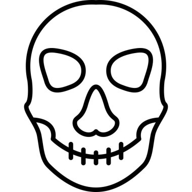 kafatası simgesi işaret vektör illüstrasyonu