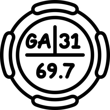 Sayıları ve harfleri gösteren dairesel grafik