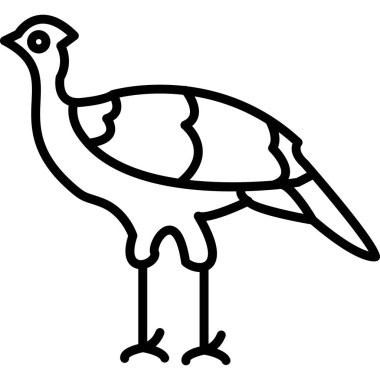 Kuş çiziminin basit çizimi