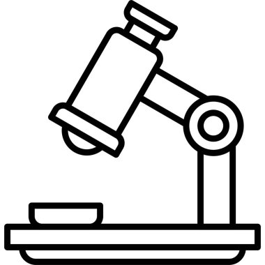 Laboratuvar çalışma tezgahına mikroskop yerleştirildi