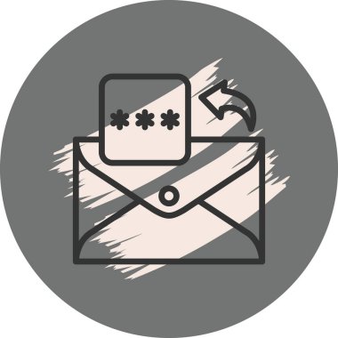 Ok işaretli parola içeren zarf