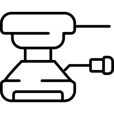 Kahve makinesi cihazının basit taslağı