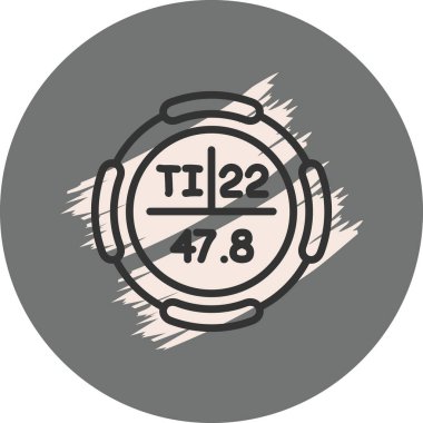 Titanyum Periyodik Tablo Simgesi, Vektör