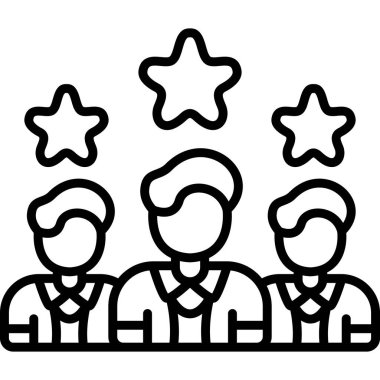 Üzerlerinde yıldızlar olan üç adam.