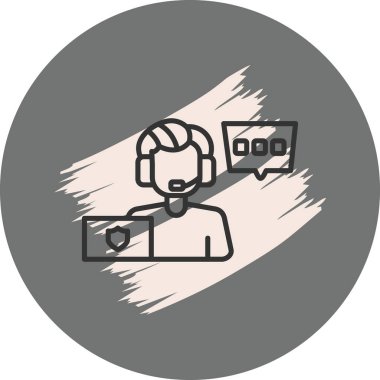 Kulaklık takan kişi destek için dizüstü bilgisayar kullanıyor