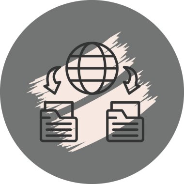 Ağ simgesi vektör illüstrasyon tasarımı