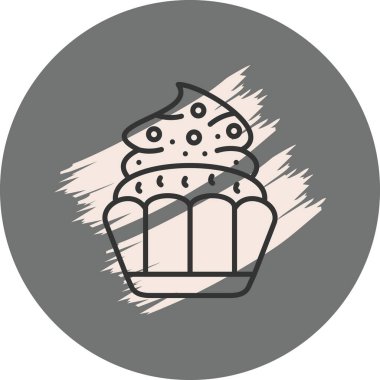 Çörek. Web simgesi basit illüstrasyon