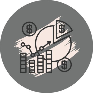 Finansal büyüme ve analizi temsil eden grafikler