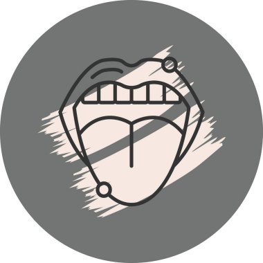 Basit bir ağız çizimi.