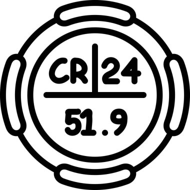 Sayılar ve semboller içeren dairesel tasarım