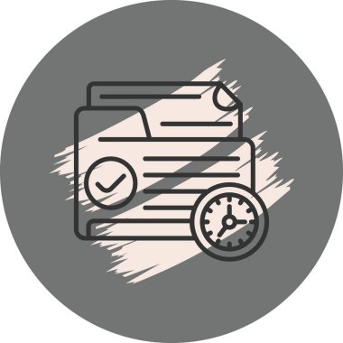 Dizin Yönetimi web simgesi vektör illüstrasyonu