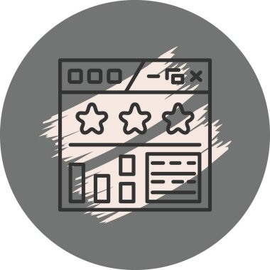 Simge vektör illüstrasyon tasarımını gözden geçir