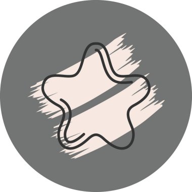 Yumuşak pastel arkaplan rengine sahip soyut şekil