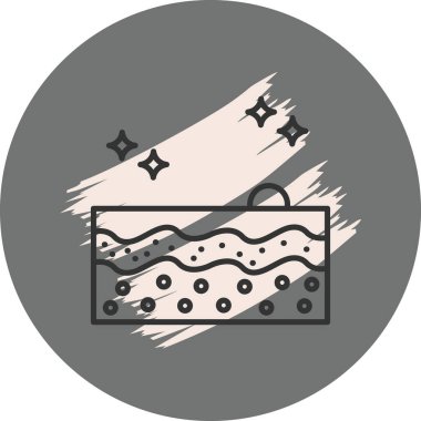 Kabarcıklar ve ışıltılar içeren soyut tasarım