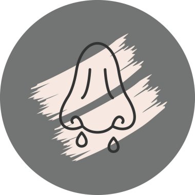 Gözyaşlarıyla basit bir burun çizimi