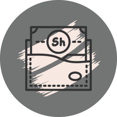 Wallet icon, vector illustration simple design