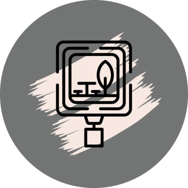 Bitki simgesinin basit çizimi