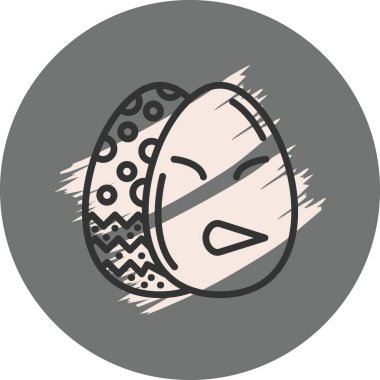 Paskalya Grimating Yumurta Simgesi Tasarımı