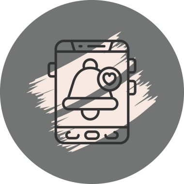 Bildirim çanı simgesi gösteren akıllı telefon